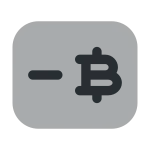 Bitcoin Card SVG Icon